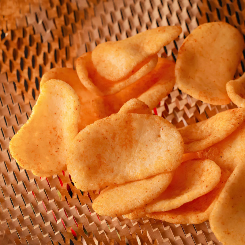 G0078 Calbee Hot Wave Spicy Shrimp Chips 105g