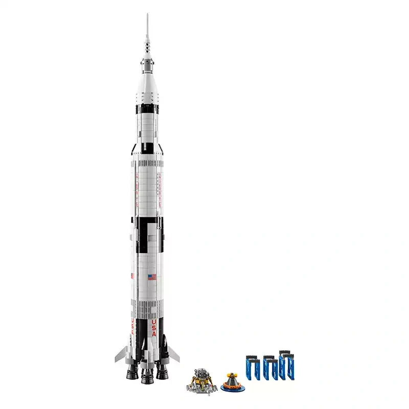 T0104 NASA  Apollo Saturn V Building Set – 1-Meter Long, 1969-Piece Kit