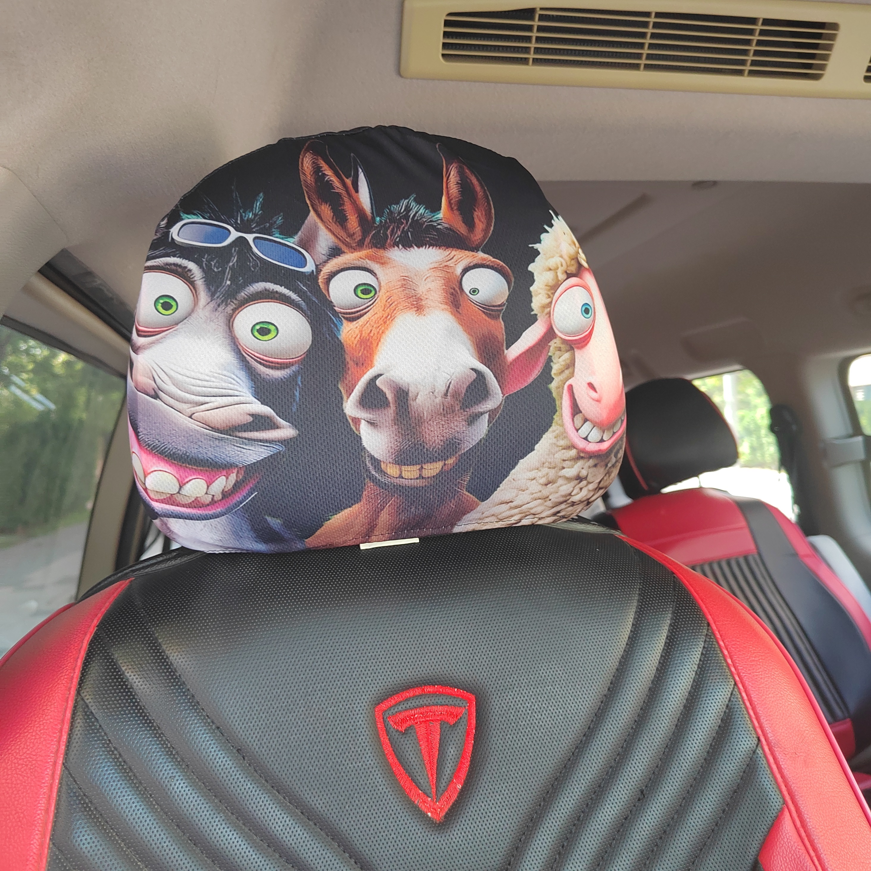 Elastic Car Headrest Cover