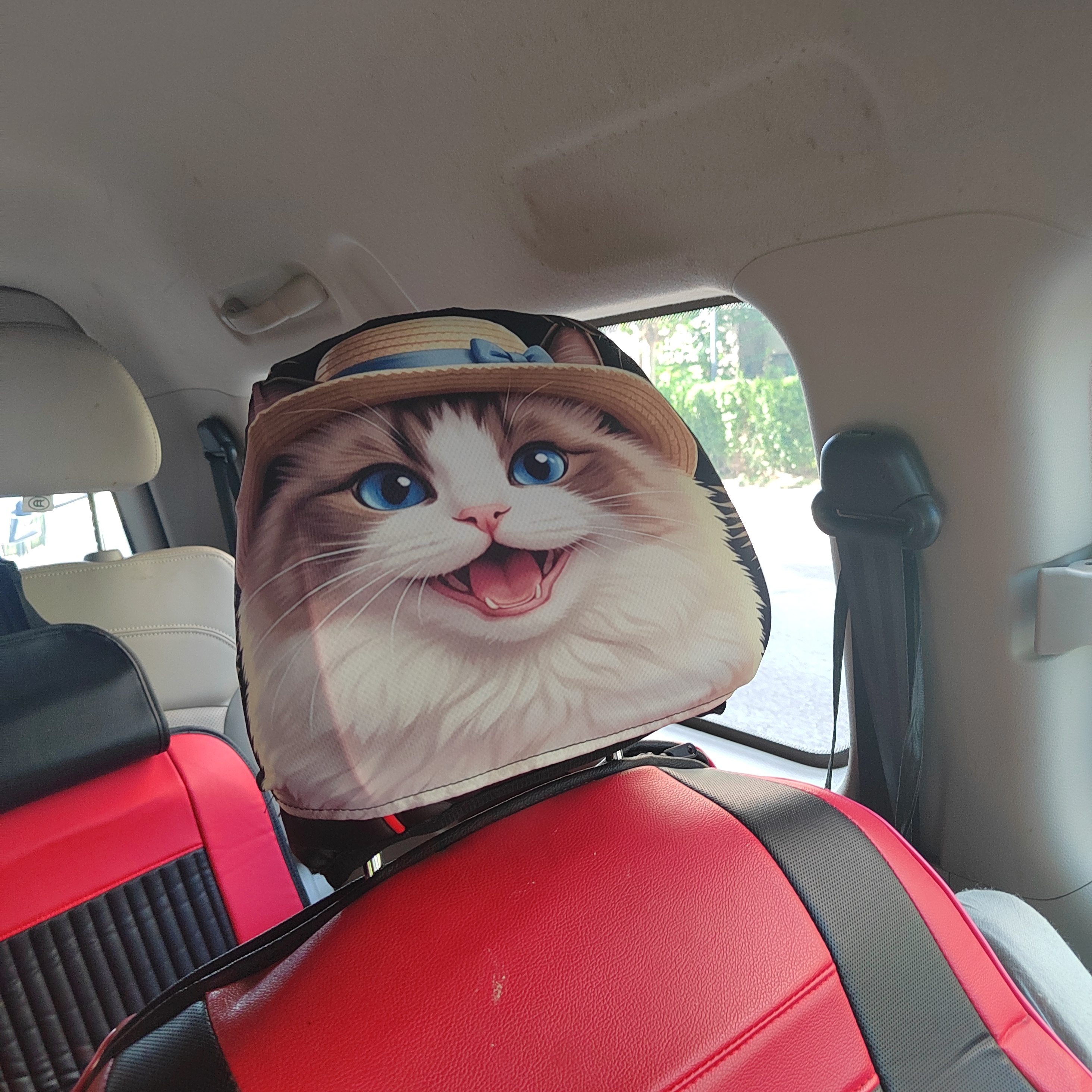 Elastic Car Headrest Cover