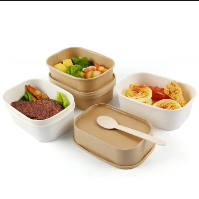 Heavy-Duty Rectangle Paper Bowls Wholesale
