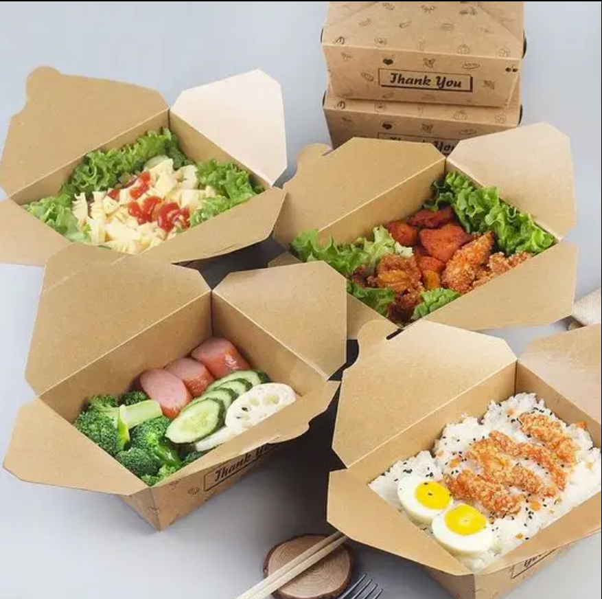 kraft cardboard lunch box