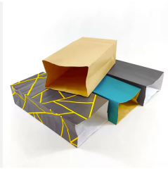 disposable paper food bag kraft paper compostable with customized logo and size