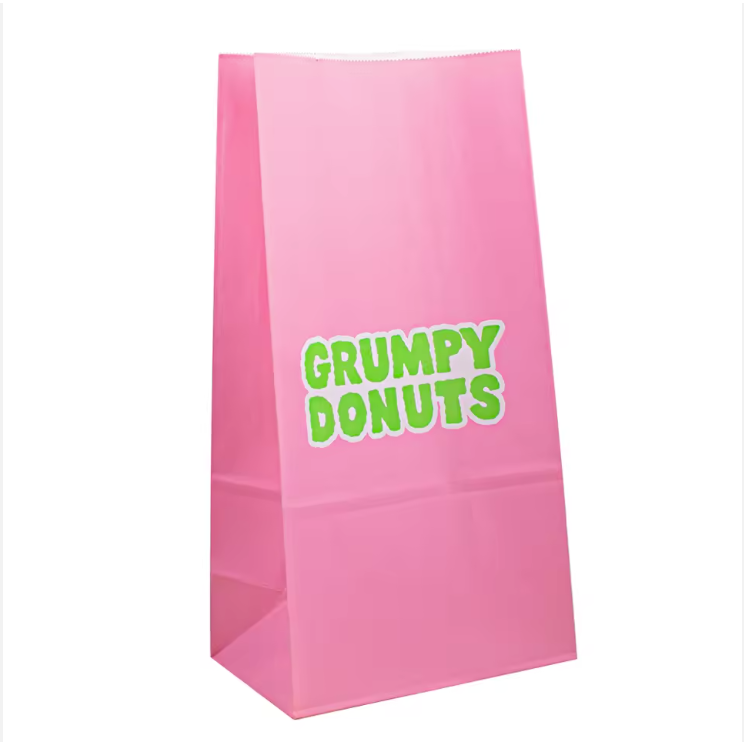 Disposable paper food bag kraft paper customized design and sizes Eco friendly