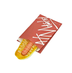 disposable paper bag for bakery kraft paper bag greeseproof customized logo for bakery shop