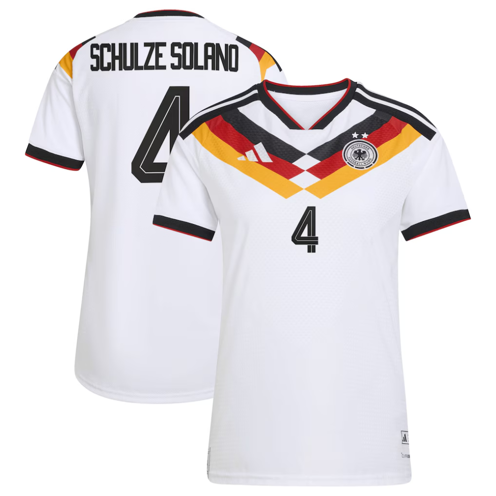 Offizielles Heim der deutschen Nationalmannschaft von adidas für die Saison 2026 - 2 Sterne – Damen mit Aufdruck Schulze Solano 4