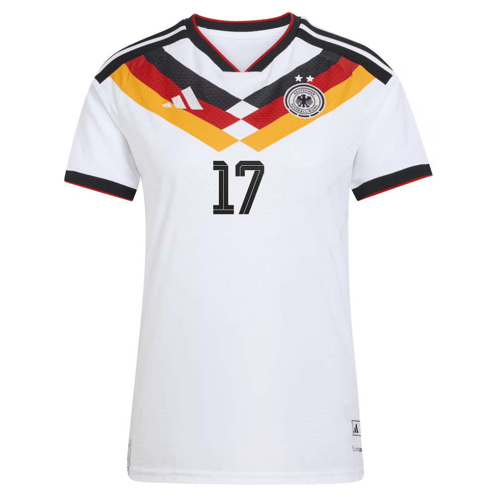 Offizielles Heim der deutschen Nationalmannschaft von adidas für die Saison 2026 -  Damen mit Aufdruck Kett 17