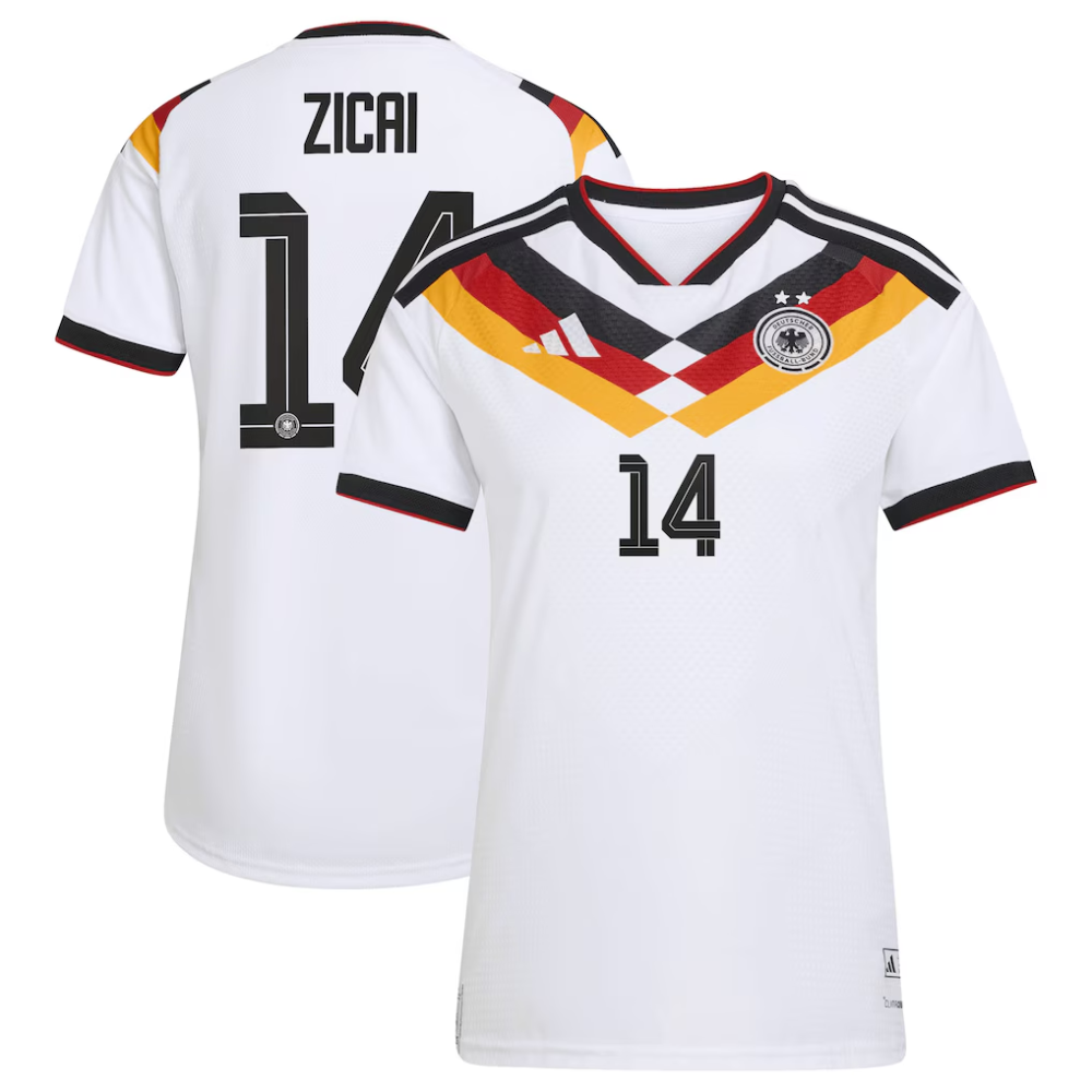 Offizielles Heim der deutschen Nationalmannschaft von adidas für die Saison 2026 -– Damen mit Aufdruck Zicai 14