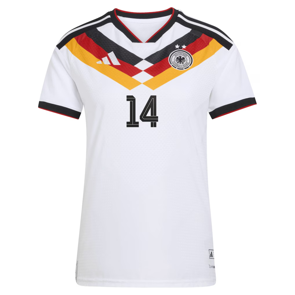 Offizielles Heim der deutschen Nationalmannschaft von adidas für die Saison 2026 -– Damen mit Aufdruck Zicai 14