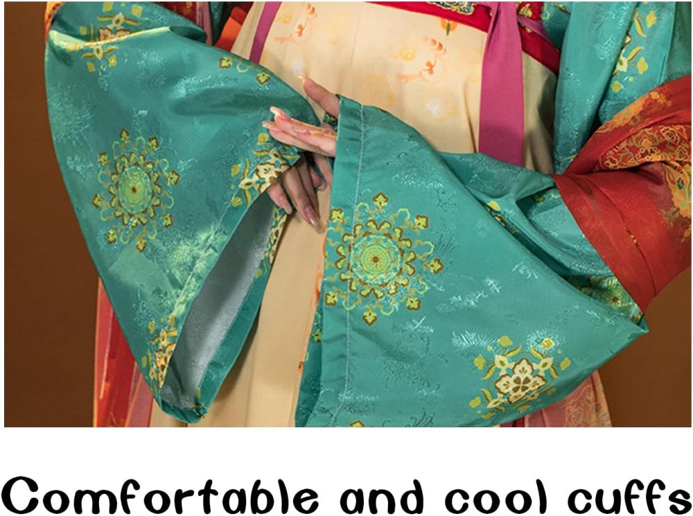Traditional Chinese Tang Dress for Women - Hanfu Style Tulle Chiffon Outfit Woman