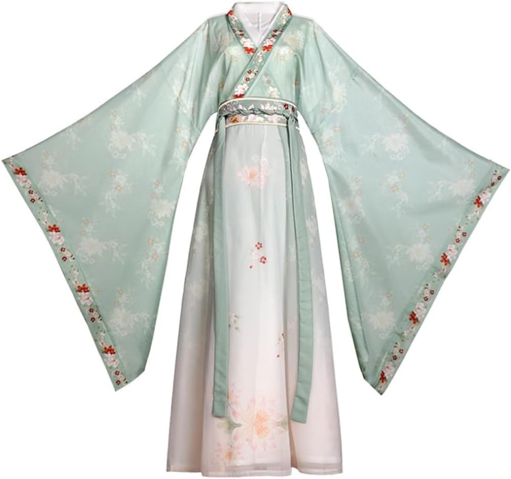 Ez-sofei Women Chinese Traditional Ancient Stage Performance Costume Hanfu Dress