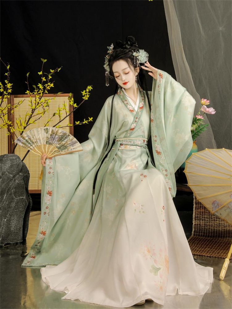 Ez-sofei Women Chinese Traditional Ancient Stage Performance Costume Hanfu Dress