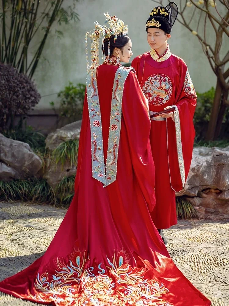 SUNNY Hanfu Bride Wedding Atmosphere Luxury Traditional Chinese Clothing