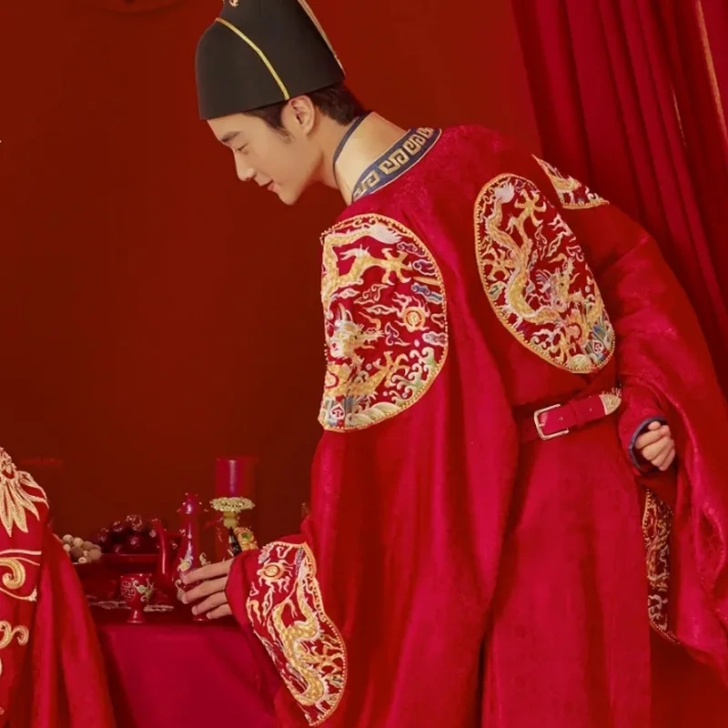 SUNNY Ming System Wedding Clothes for Men and Women Han Style Wedding Clothes