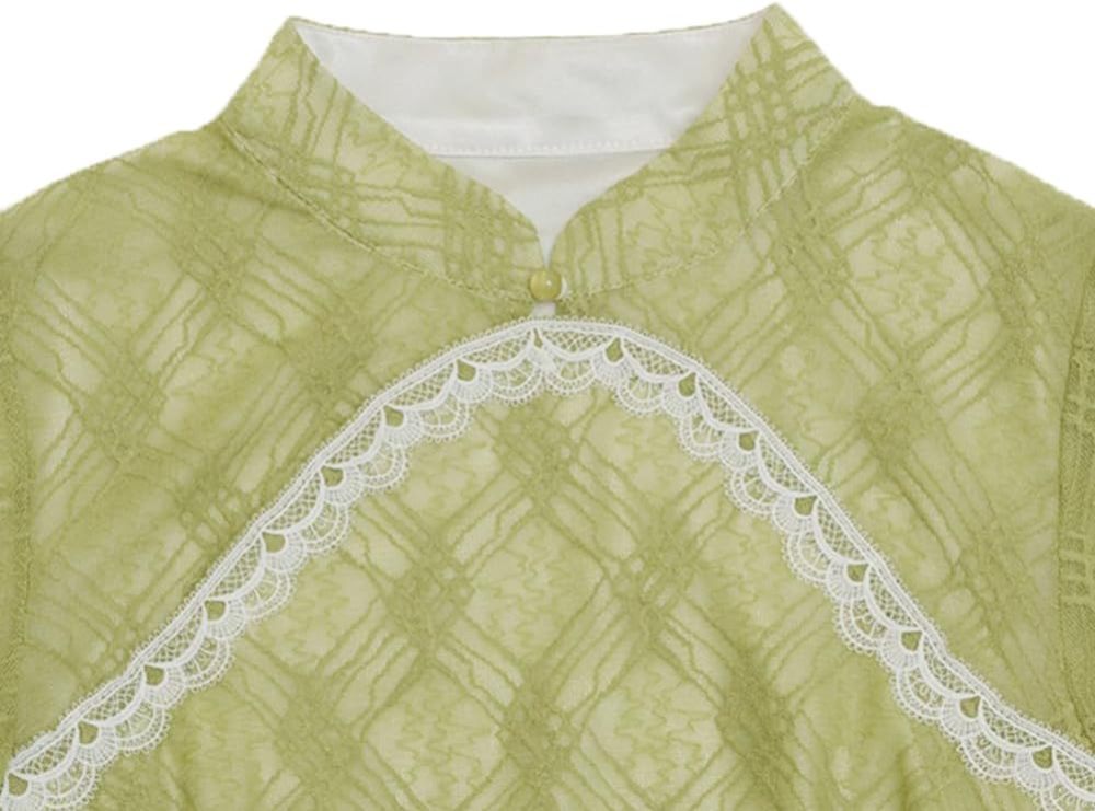 ROYAL SMEELA Chinese Qipao Dress for Women Lace Cheongsam Dress Mandarin Collar Chinese Dresses Traditional Clothes