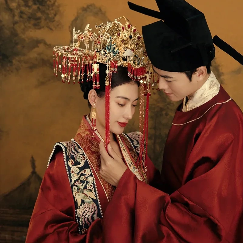 SUNNY Wedding Dress Song Dynasty Luxurious Ancient Style Wedding Dress Hanfu