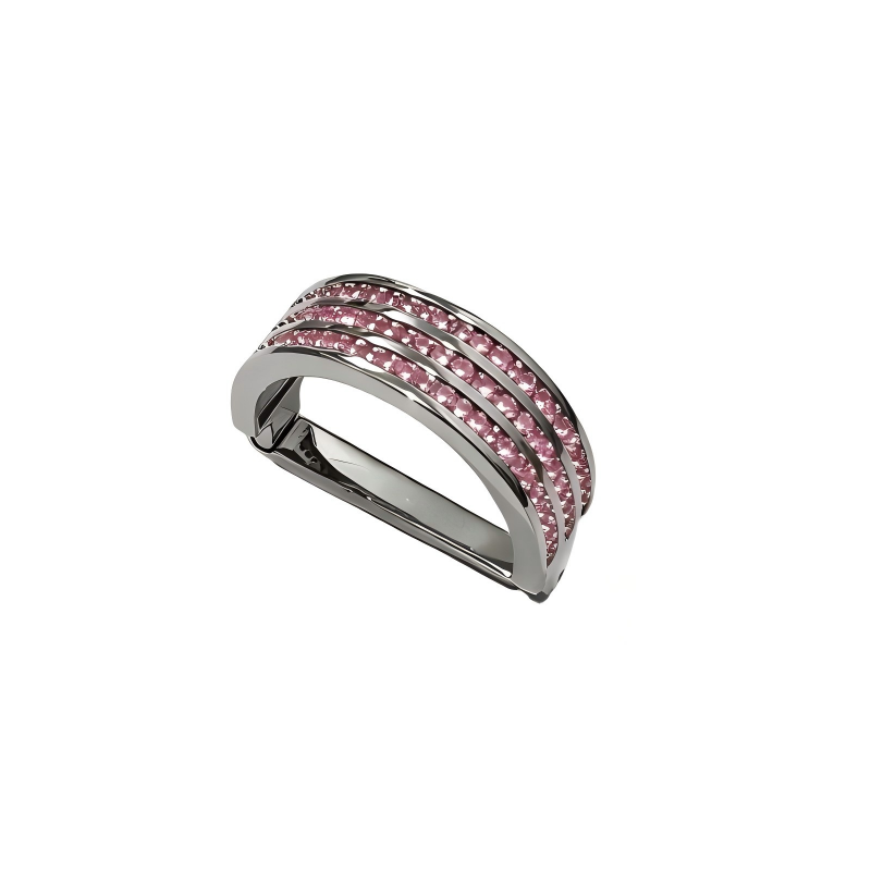 Silver Crystal Tie Ring for Men, Luxury Rhinestone Necktie Tie Ring, Business Wedding Formal Shirt Accessories