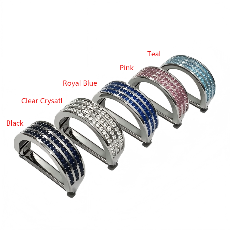 Silver Crystal Tie Ring for Men, Luxury Rhinestone Necktie Tie Ring, Business Wedding Formal Shirt Accessories