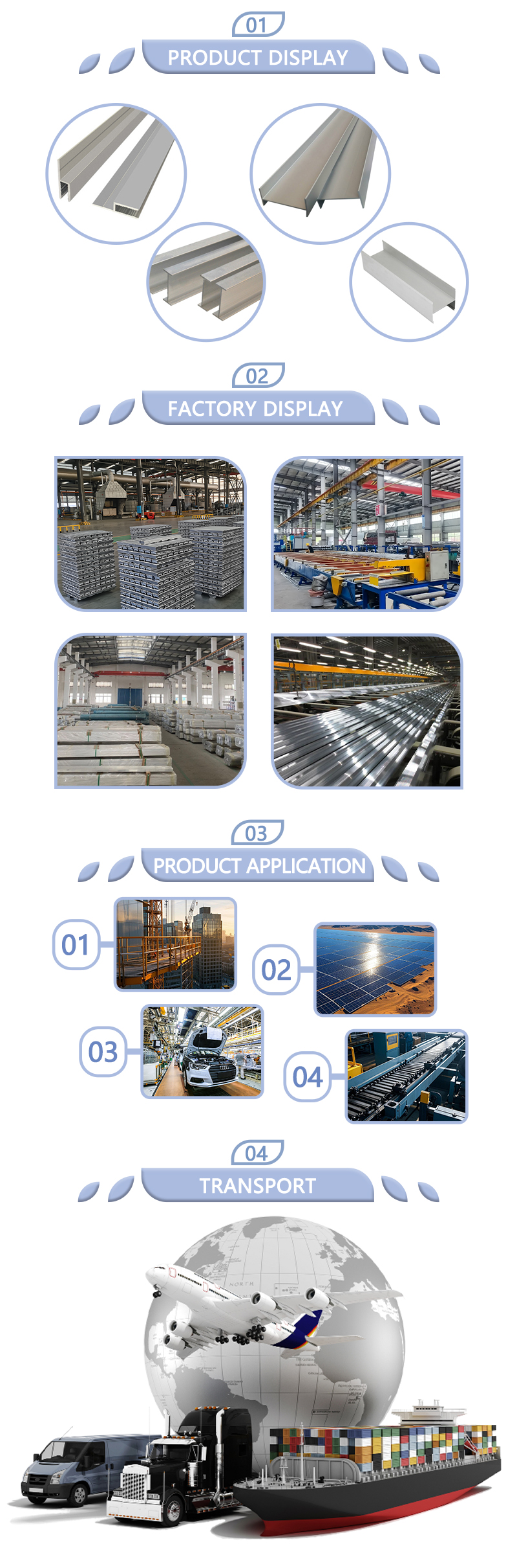 I Shaped Aluminum Profiles