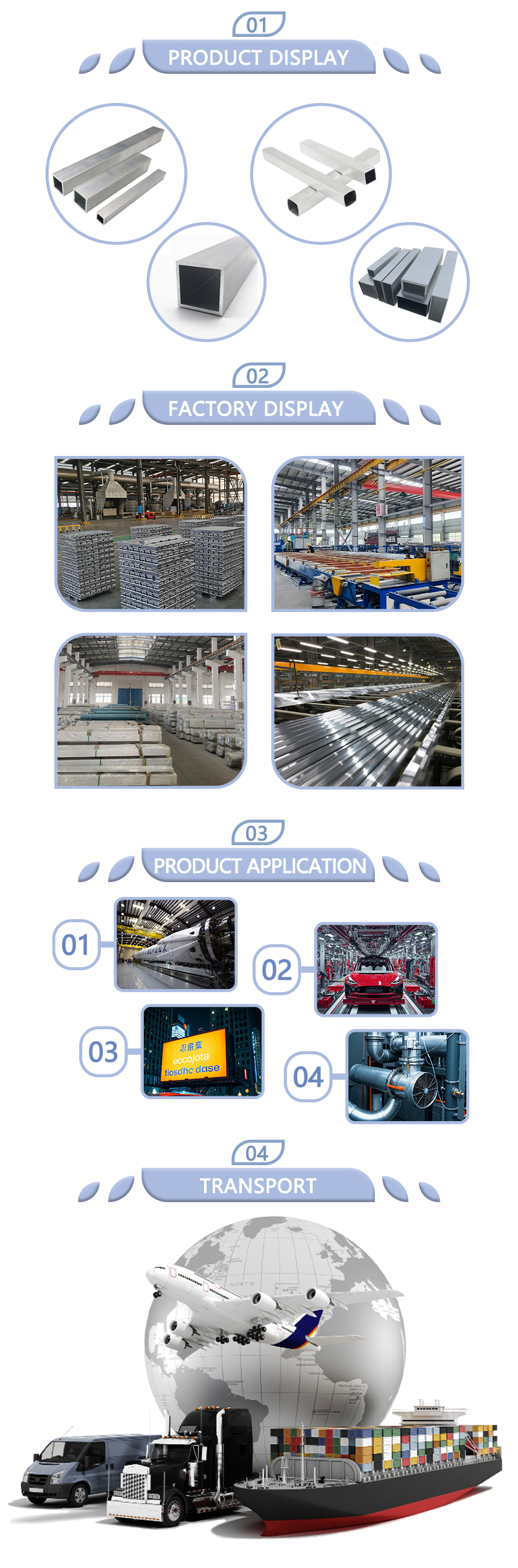 Pure Aluminum Square Tube