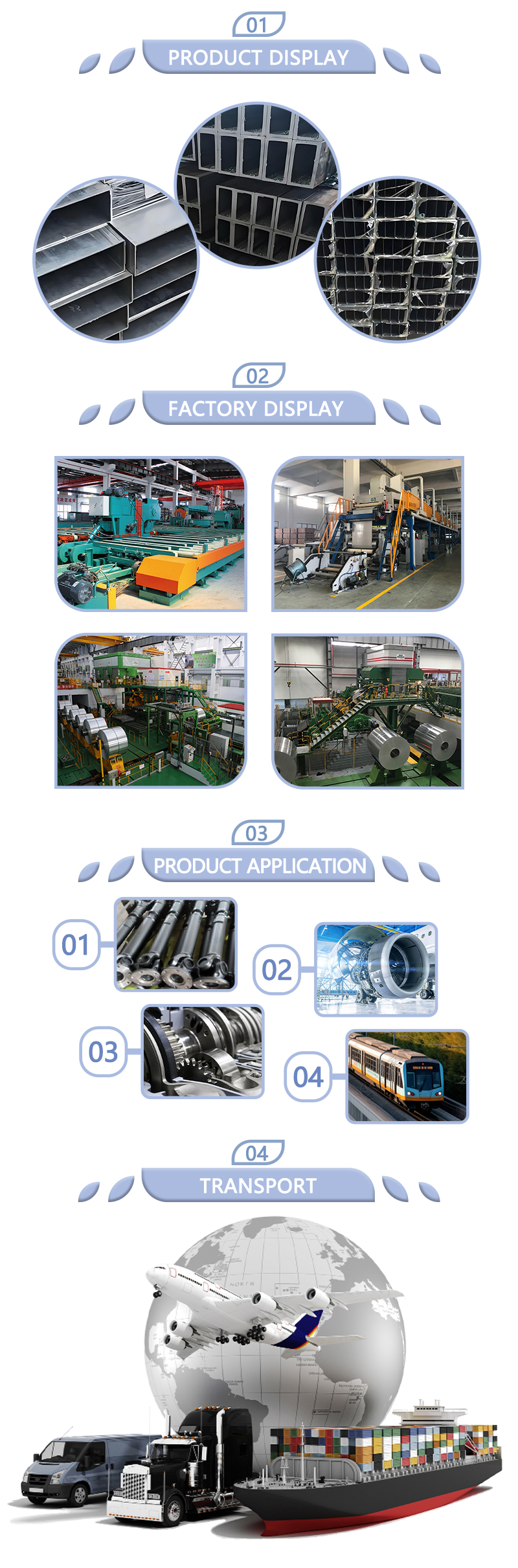 Superhard Aluminum Alloy Rectangle Tube