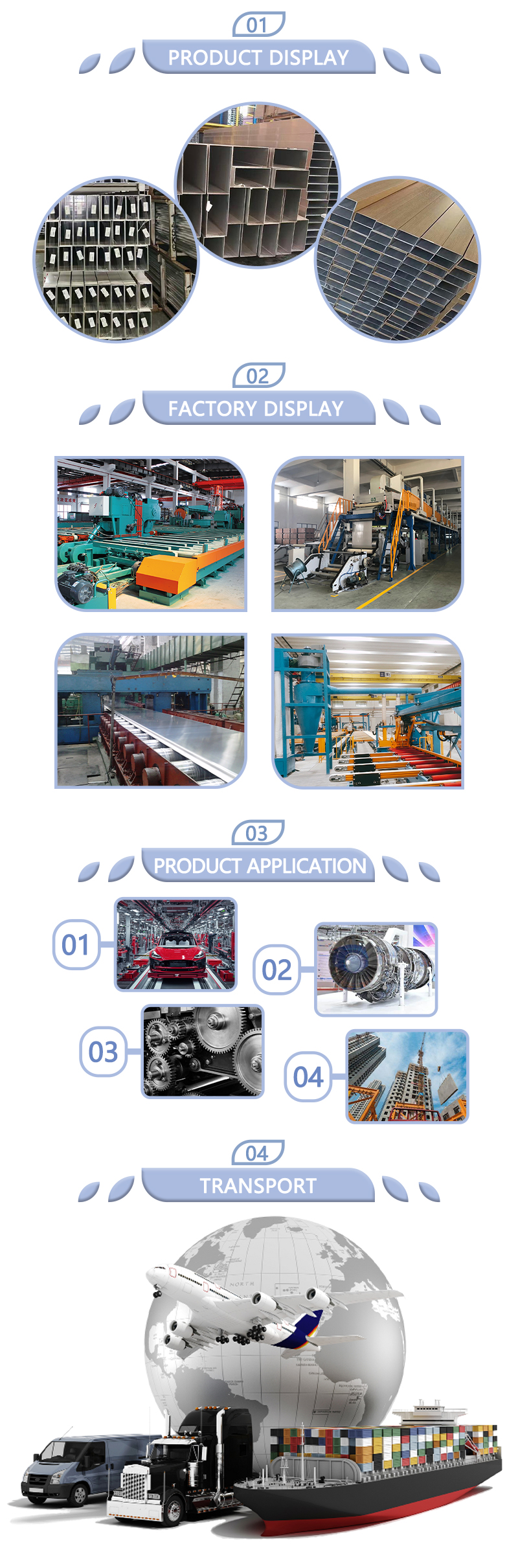 Casting Aluminum Alloy Rectangle Tube