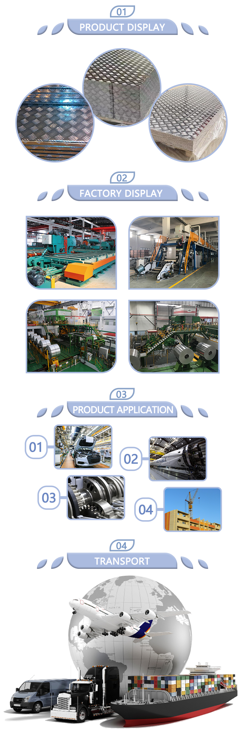 Casting Embossed Aluminum Alloy Sheet