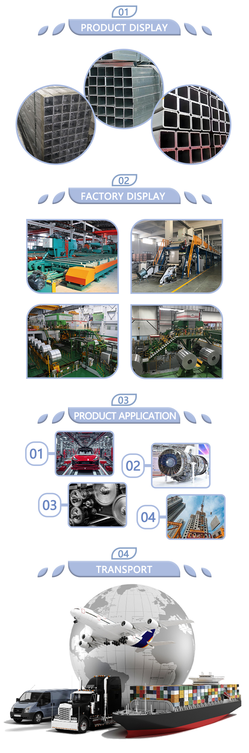 Casting Aluminum Alloy Square Tube