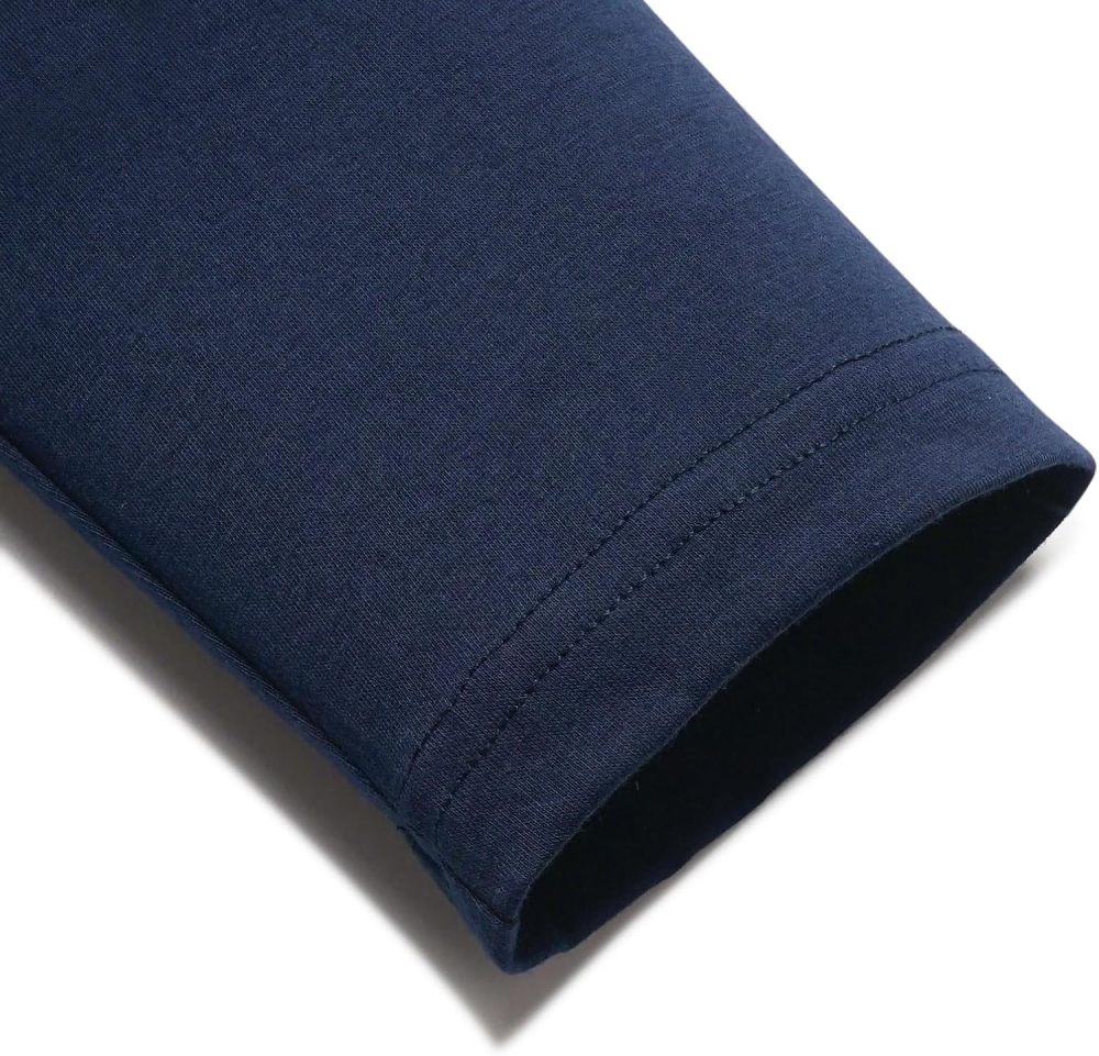 Long Sleeve T-Shirt Men's Shirt Tops Cotton Long Sleeve V Neck Henley Shirt Tee Top T-Shirts with Button Placket