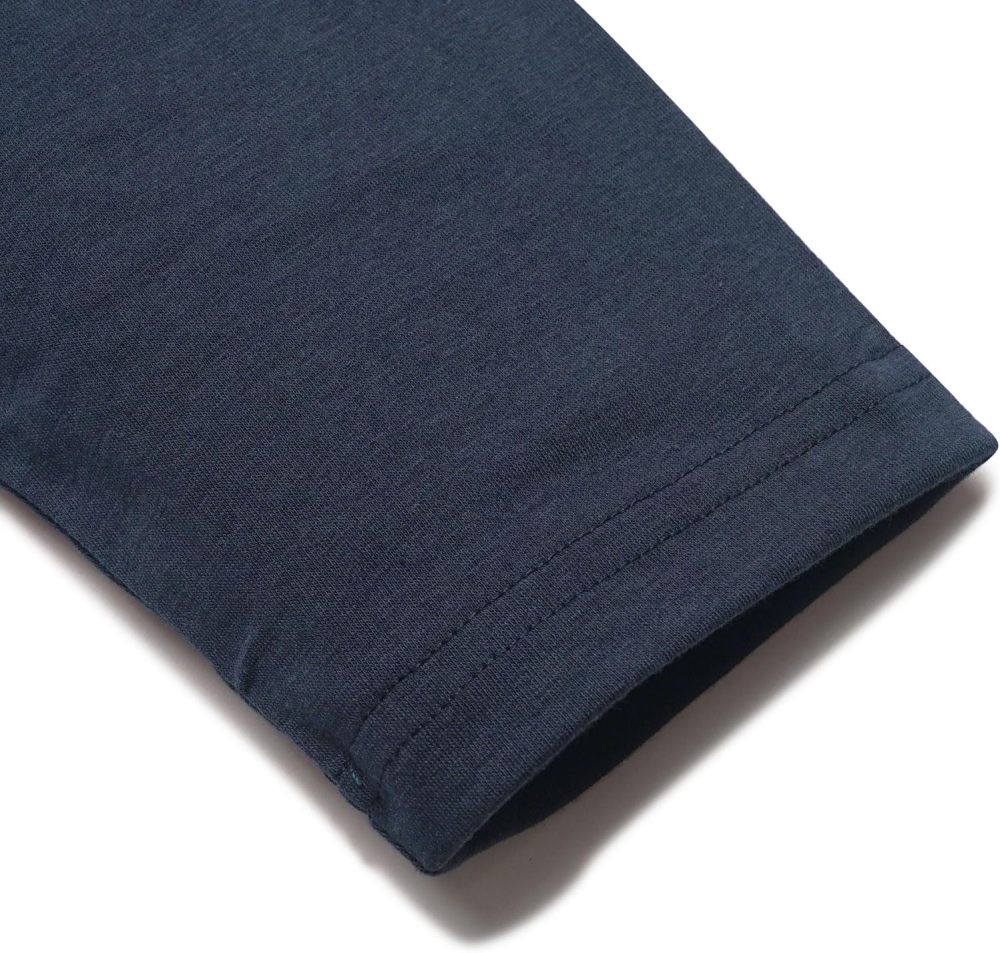 Men's T-Shirt Long Sleeve Shirt Cotton Long Sleeve V Neck Henley Shirt Tee Top T-Shirts with Button Placket