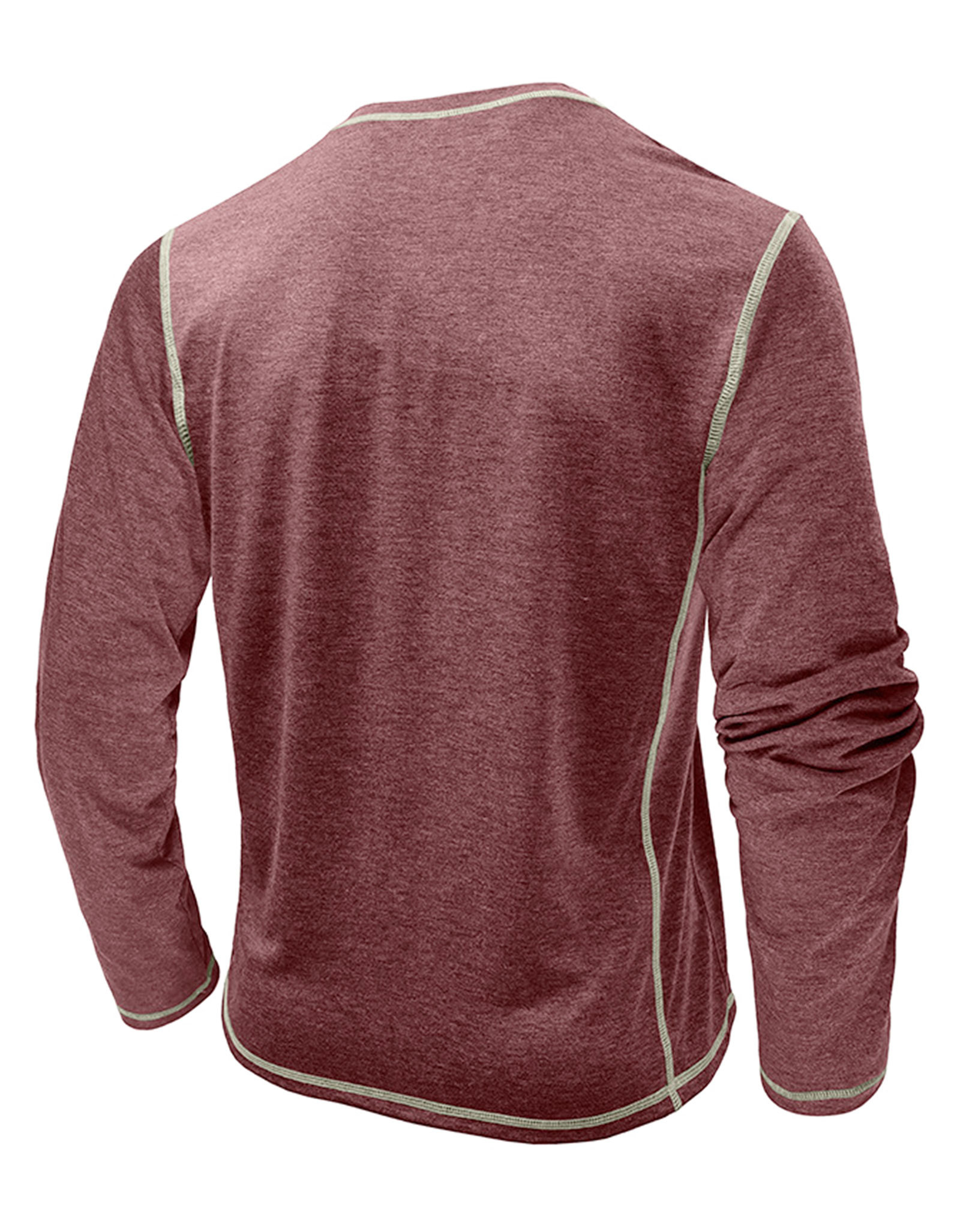 Men's Henley Shirt Long Sleeve T-Shirt Tops Cotton V Neck Tee Top T-Shirts with Button