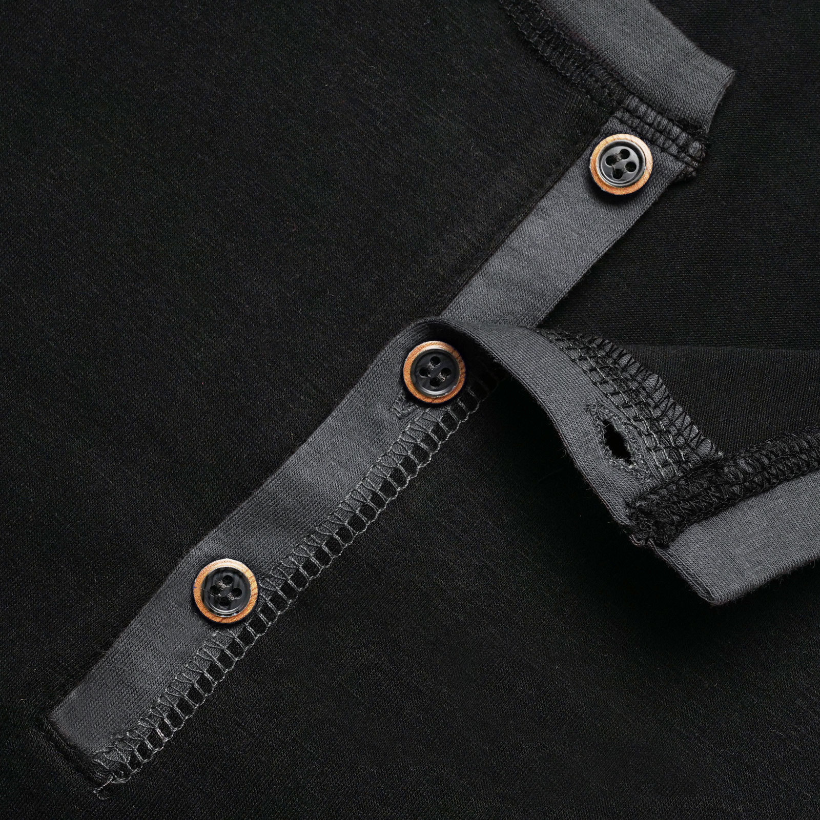 Long Sleeve T-Shirt Men's Shirt Tops Cotton V Neck Henley Shirt Tee Top T-Shirts with Button