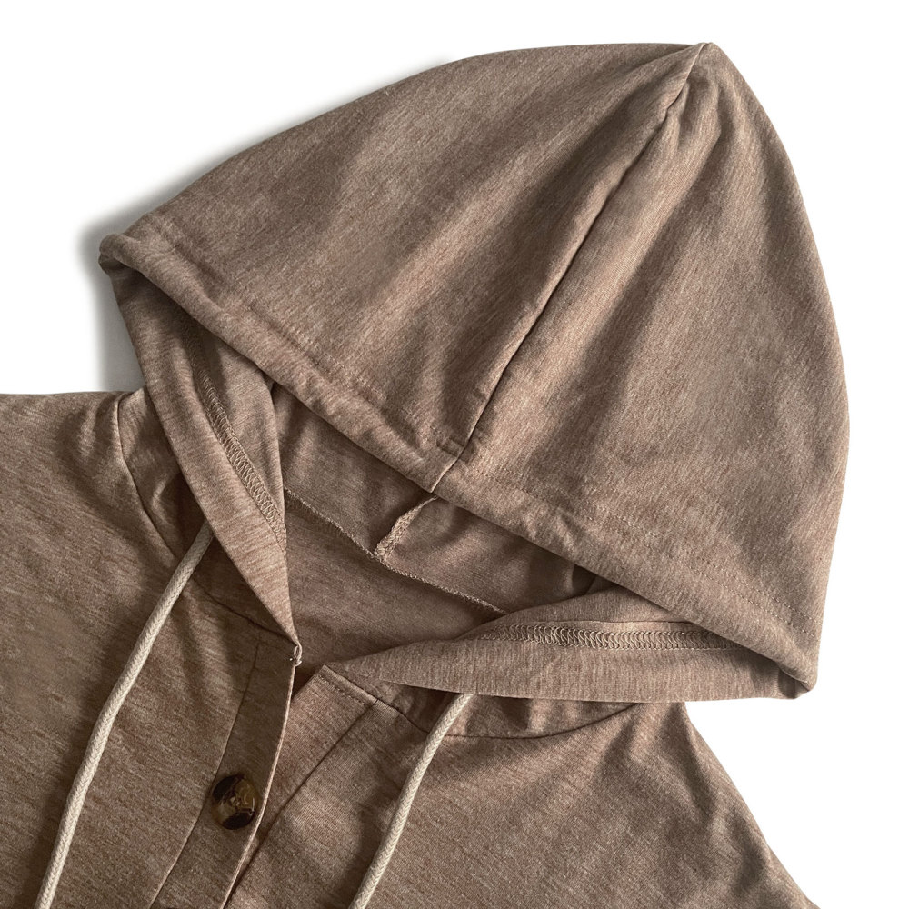 Summer Short Sleeve Hoodie Women's Lightweight Cotton Hooded Shirt T-Shirt Tops with Hood