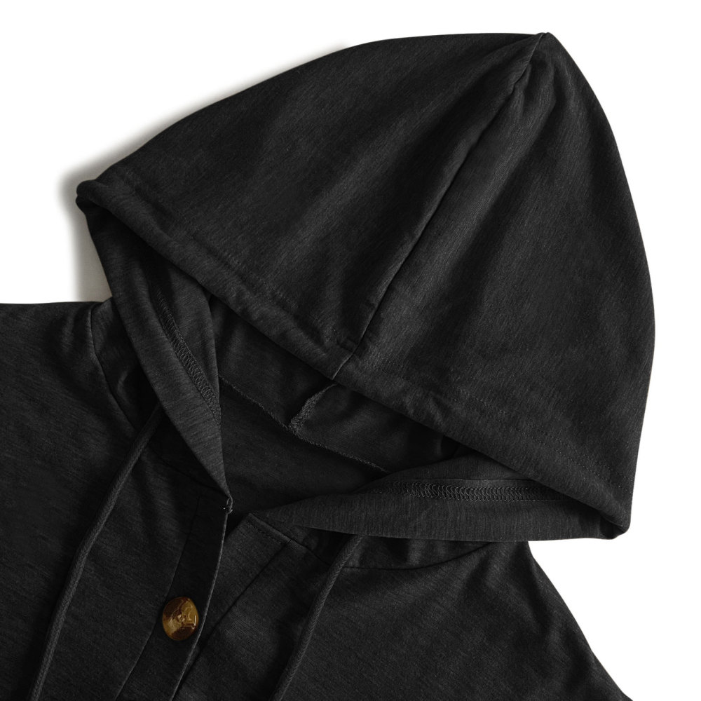 Summer Short Sleeve Hoodie Women's Lightweight Cotton Hooded Shirt T-Shirt Tops with Hood