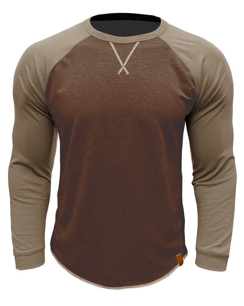 Long Sleeve Men's Long-Sleeved T-Shirt Tops Cotton Crew Neck Shirt Tee Top Long Sleeve T-Shirts