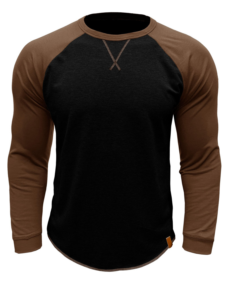 Long Sleeve Men's Long-Sleeved T-Shirt Tops Cotton Crew Neck Shirt Tee Top Long Sleeve T-Shirts