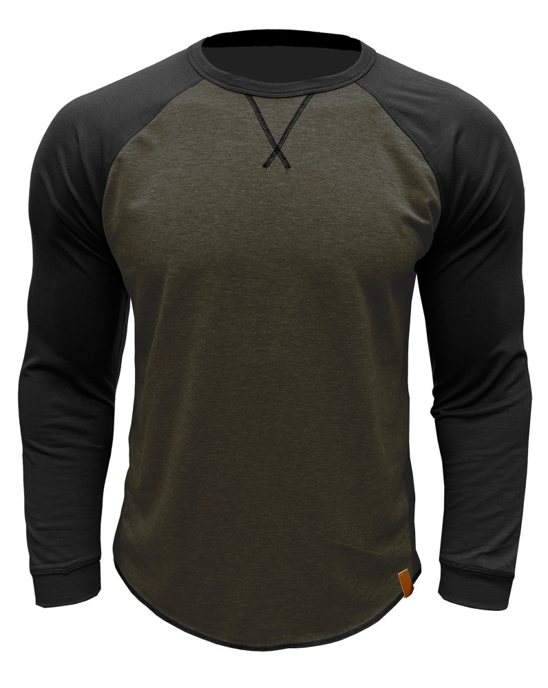 Long Sleeve Men's Long-Sleeved T-Shirt Tops Cotton Crew Neck Shirt Tee Top Long Sleeve T-Shirts