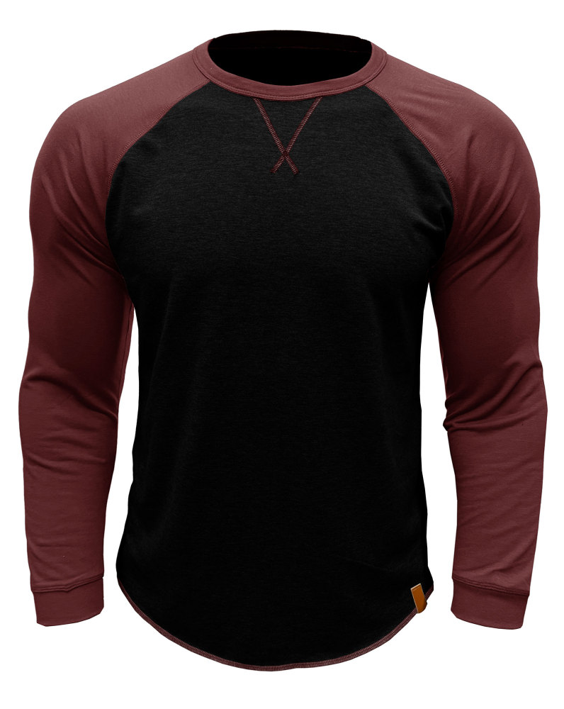 Long Sleeve Men's Long-Sleeved T-Shirt Tops Cotton Crew Neck Shirt Tee Top Long Sleeve T-Shirts
