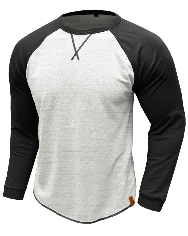 Long Sleeve Men's Long-Sleeved T-Shirt Tops Cotton Crew Neck Shirt Tee Top Long Sleeve T-Shirts