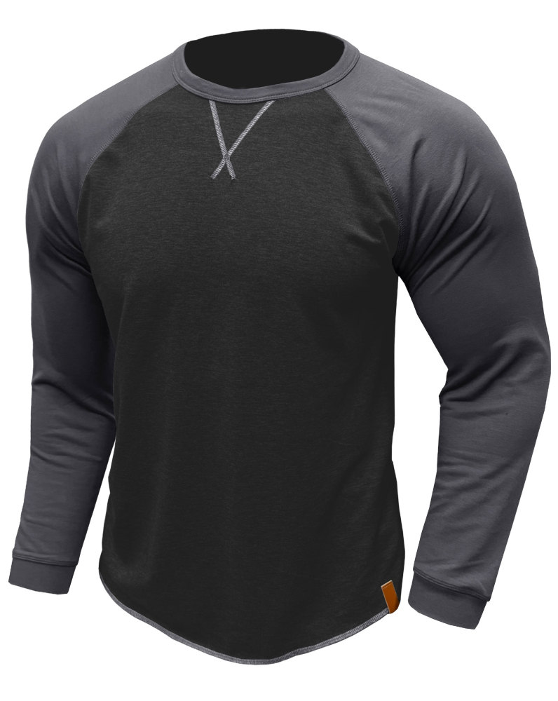 Long Sleeve Men's Long-Sleeved T-Shirt Tops Cotton Crew Neck Shirt Tee Top Long Sleeve T-Shirts