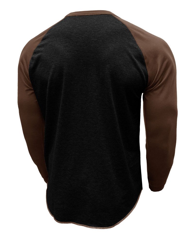 Long Sleeve Men's Long-Sleeved T-Shirt Tops Cotton Crew Neck Shirt Tee Top Long Sleeve T-Shirts