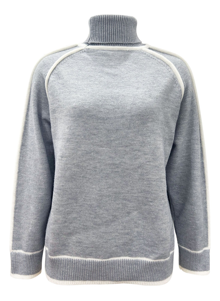 MAGIMODAC Ladies Winter Turtleneck Sweaters Solid Colour Turtle Neck Knit Jumper Long Sleeve Knitted Pullover Tops Soft Warm High-Neck Knitwears Casual Regular Fit