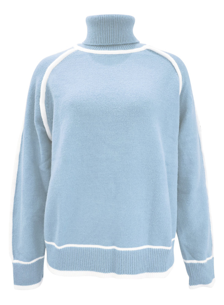 MAGIMODAC Ladies Winter Turtleneck Sweaters Solid Colour Turtle Neck Knit Jumper Long Sleeve Knitted Pullover Tops Soft Warm High-Neck Knitwears Casual Regular Fit