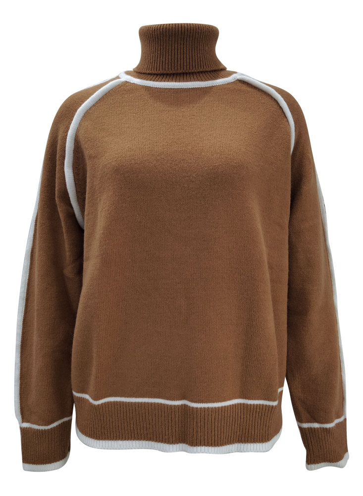 MAGIMODAC Ladies Winter Turtleneck Sweaters Solid Colour Turtle Neck Knit Jumper Long Sleeve Knitted Pullover Tops Soft Warm High-Neck Knitwears Casual Regular Fit