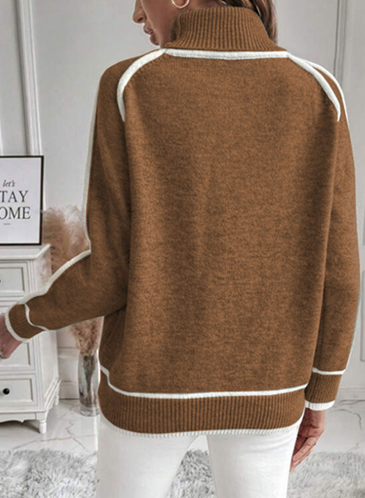 MAGIMODAC Ladies Winter Turtleneck Sweaters Solid Colour Turtle Neck Knit Jumper Long Sleeve Knitted Pullover Tops Soft Warm High-Neck Knitwears Casual Regular Fit