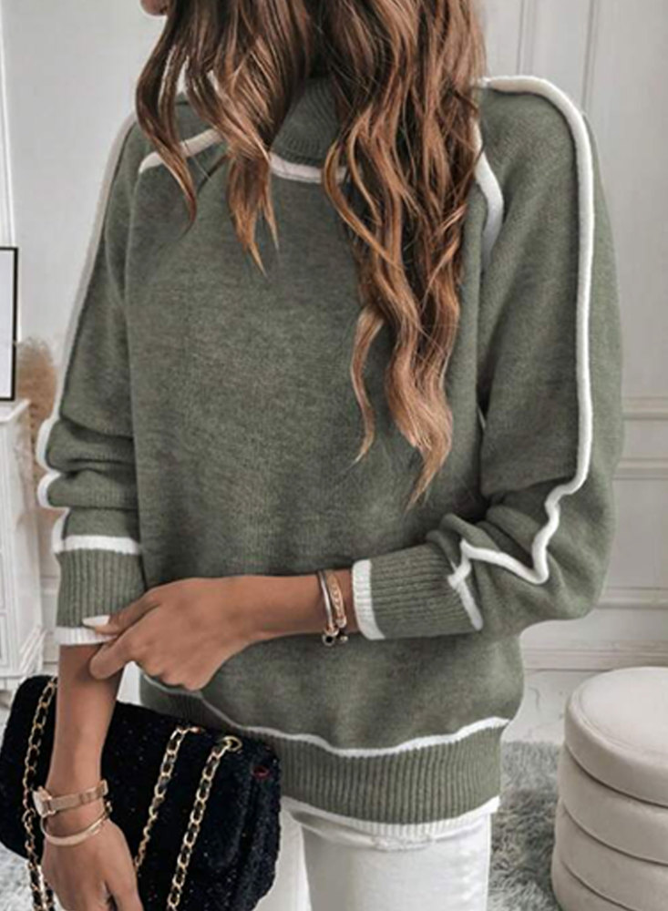 MAGIMODAC Ladies Winter Turtleneck Sweaters Solid Colour Turtle Neck Knit Jumper Long Sleeve Knitted Pullover Tops Soft Warm High-Neck Knitwears Casual Regular Fit