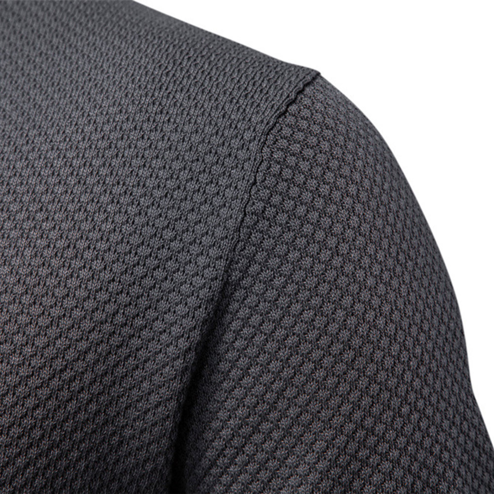 MAGIMODAC Mens Knit Polo Summer Shirts Short Sleeve T-Shirt Stylish V Neck Buttonless Tshirt Lightweight Knitted Shirts