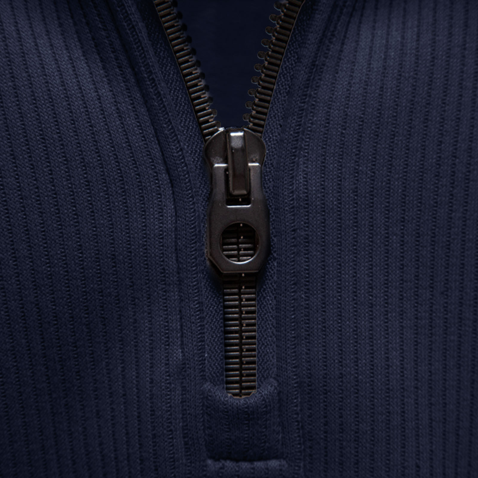 Men's Quarter Zip Pullover Long Sleeve Knit Sweater Stand Collar Sweatshirt Casual Warm Sweaters