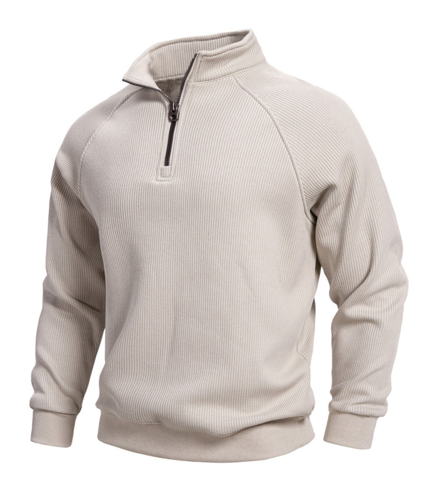 MAGIMODAC Mens Quarter Zip Pullover Long Sleeve Knit Sweater Stand Collar Sweatshirt Casual Warm Sweaters