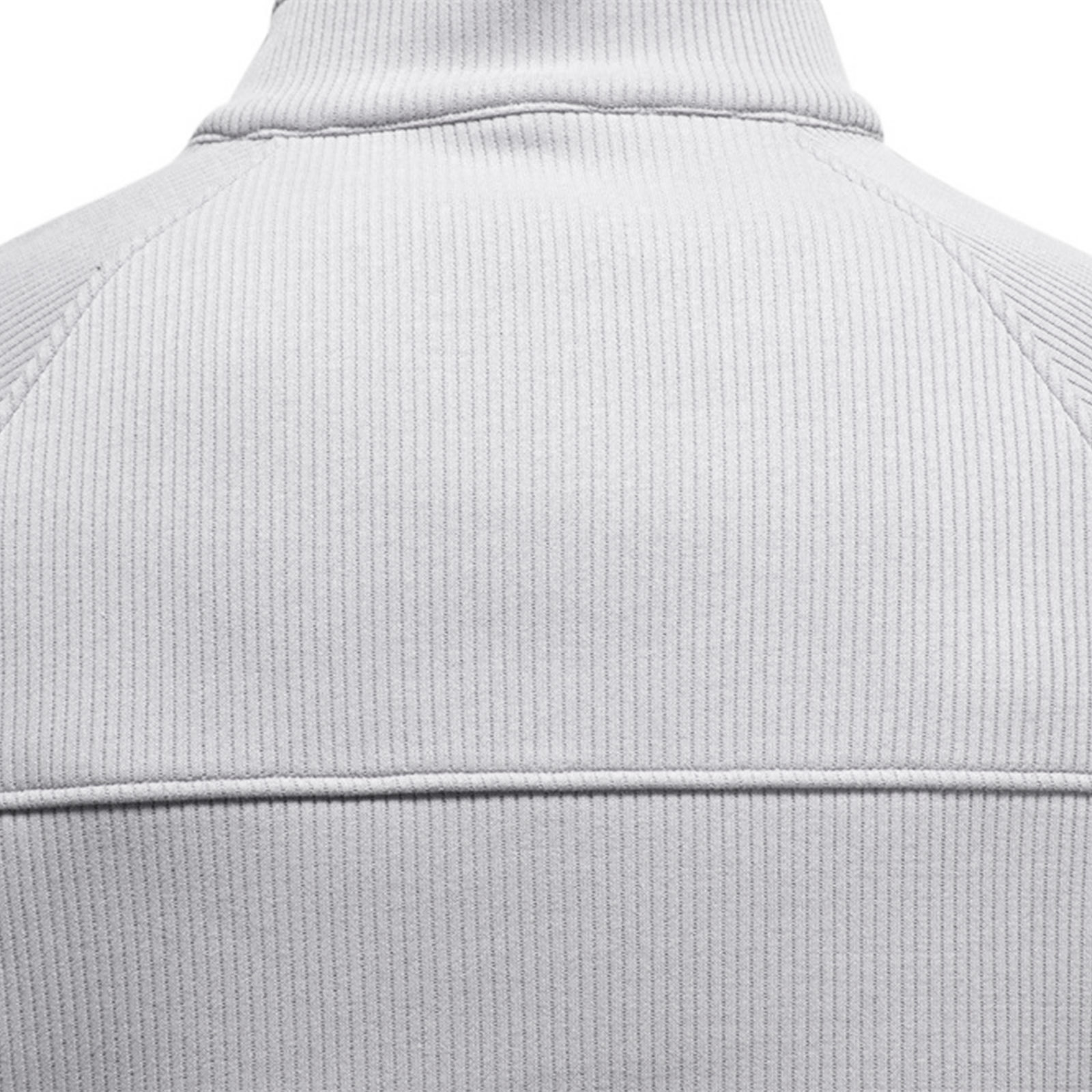 Men's Quarter Zip Pullover Long Sleeve Knit Sweater Stand Collar Sweatshirt Casual Warm Sweaters